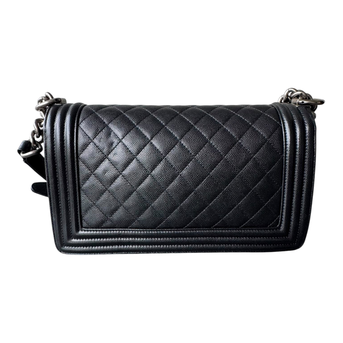 Chanel Caviar Quilted Medium Boy Flap Black